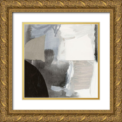 Monochrome Remnants III Gold Ornate Wood Framed Art Print with Double Matting by Barnes, Victoria