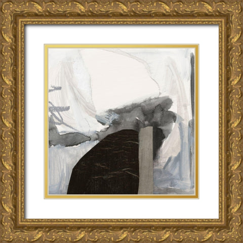 Monochrome Remnants V Gold Ornate Wood Framed Art Print with Double Matting by Barnes, Victoria