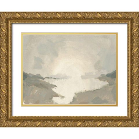 Smoke River I Gold Ornate Wood Framed Art Print with Double Matting by Green, Jacob