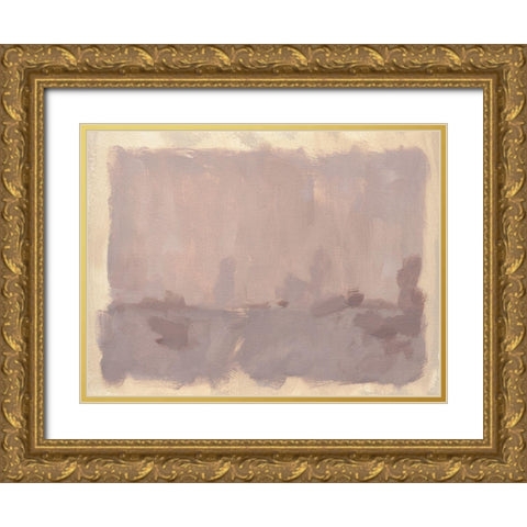 Foggy Inland I Gold Ornate Wood Framed Art Print with Double Matting by Green, Jacob
