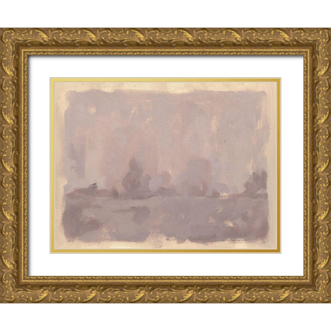 Foggy Inland II Gold Ornate Wood Framed Art Print with Double Matting by Green, Jacob