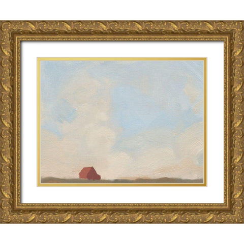 Late Summer Sky I Gold Ornate Wood Framed Art Print with Double Matting by Green, Jacob