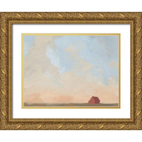 Late Summer Sky II Gold Ornate Wood Framed Art Print with Double Matting by Green, Jacob