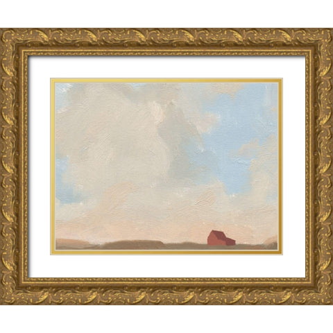 Late Summer Sky IV Gold Ornate Wood Framed Art Print with Double Matting by Green, Jacob