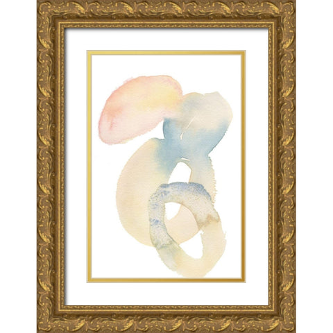 Soft Hued II Gold Ornate Wood Framed Art Print with Double Matting by Moore, Regina