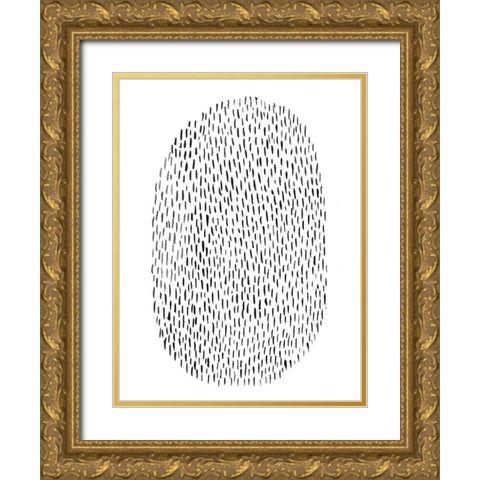 Unpretentious I Gold Ornate Wood Framed Art Print with Double Matting by Moore, Regina