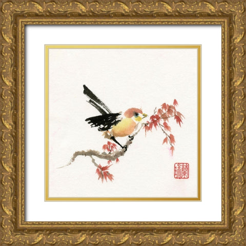 Waiting for You Gold Ornate Wood Framed Art Print with Double Matting by Rae, Nan