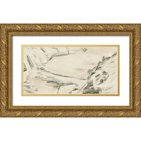The Secret Island II Gold Ornate Wood Framed Art Print with Double Matting by Wang, Melissa