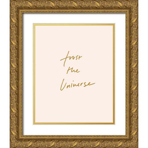 Trusting Affirmation II Gold Ornate Wood Framed Art Print with Double Matting by Warren, Annie