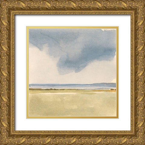 Distant Boundary II Gold Ornate Wood Framed Art Print with Double Matting by Barnes, Victoria