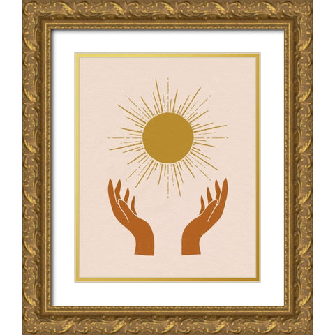 Celestial Reach I Gold Ornate Wood Framed Art Print with Double Matting by Barnes, Victoria