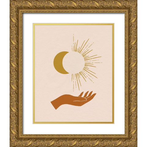 Celestial Reach II Gold Ornate Wood Framed Art Print with Double Matting by Barnes, Victoria