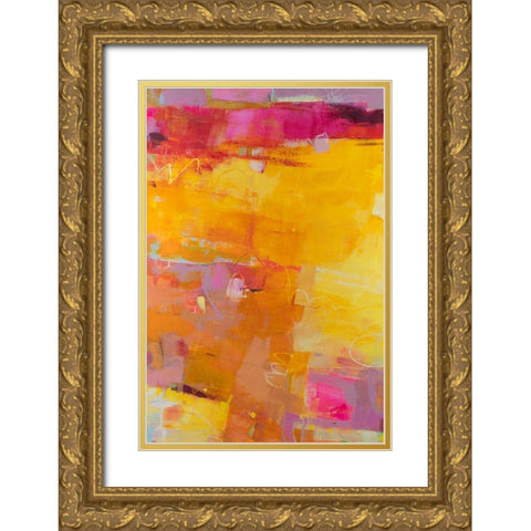 Viv I Gold Ornate Wood Framed Art Print with Double Matting by Jachimiec, Sue