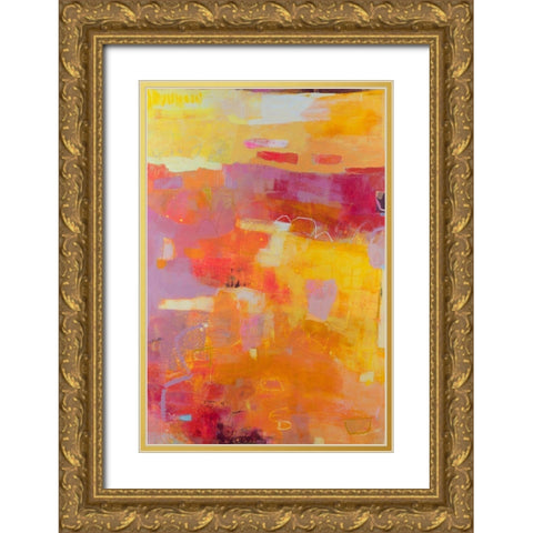 Viv II Gold Ornate Wood Framed Art Print with Double Matting by Jachimiec, Sue