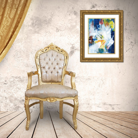 Cooler Days II Gold Ornate Wood Framed Art Print with Double Matting by Combs, Joyce