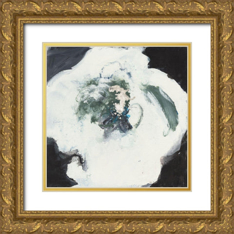 Happy Flower II Gold Ornate Wood Framed Art Print with Double Matting by Combs, Joyce