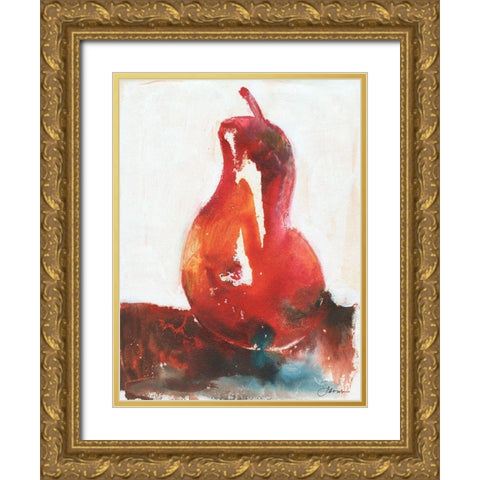 Optimistic I Gold Ornate Wood Framed Art Print with Double Matting by Combs, Joyce