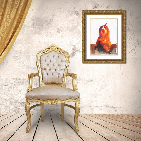 Optimistic II Gold Ornate Wood Framed Art Print with Double Matting by Combs, Joyce