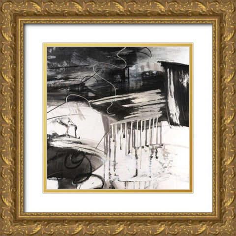 Contemporary IV Gold Ornate Wood Framed Art Print with Double Matting by Combs, Joyce