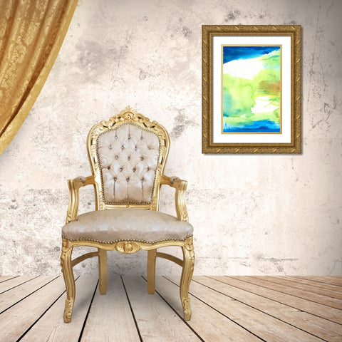 Southern Bliss I Gold Ornate Wood Framed Art Print with Double Matting by Combs, Joyce