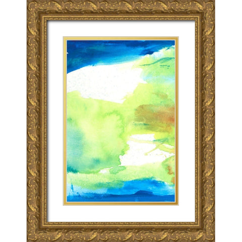 Southern Bliss I Gold Ornate Wood Framed Art Print with Double Matting by Combs, Joyce