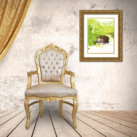 Peeking Through II Gold Ornate Wood Framed Art Print with Double Matting by Combs, Joyce