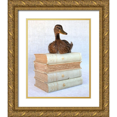 Tania Soderman Books I Gold Ornate Wood Framed Art Print with Double Matting by Soderman, Tania