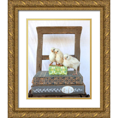 Tania Soderman Books II Gold Ornate Wood Framed Art Print with Double Matting by Soderman, Tania