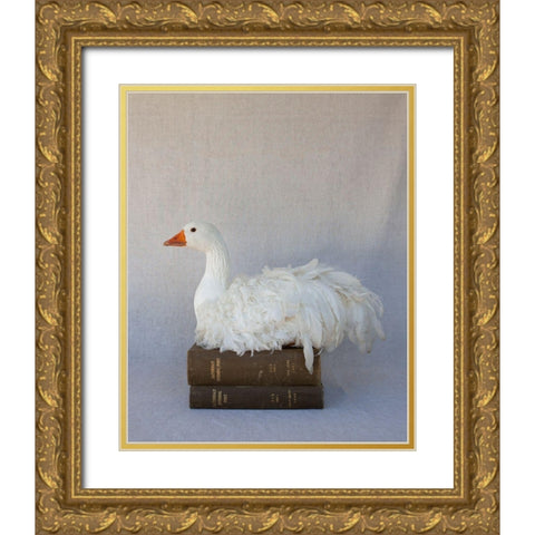 Tania Soderman Books III Gold Ornate Wood Framed Art Print with Double Matting by Soderman, Tania