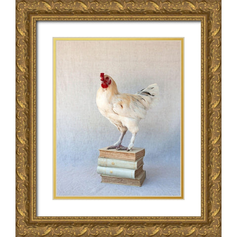 Tania Soderman Books IV Gold Ornate Wood Framed Art Print with Double Matting by Soderman, Tania