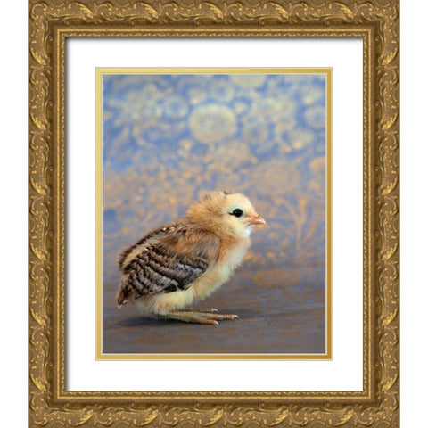 Viola Gold Ornate Wood Framed Art Print with Double Matting by Soderman, Tania