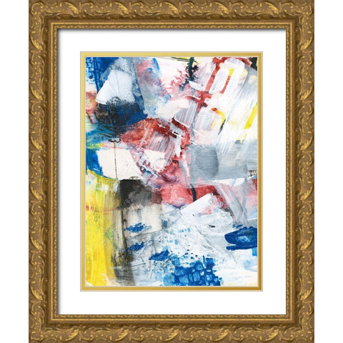Step Out IV Gold Ornate Wood Framed Art Print with Double Matting by Combs, Joyce