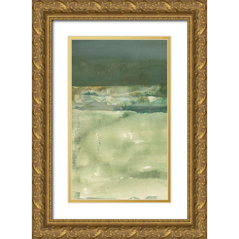 Winter Solitude II Gold Ornate Wood Framed Art Print with Double Matting by Combs, Joyce