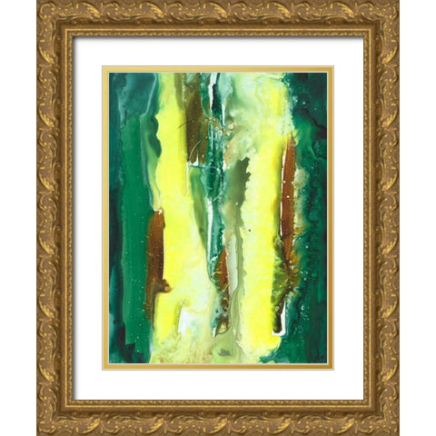 The Falls II Gold Ornate Wood Framed Art Print with Double Matting by Combs, Joyce