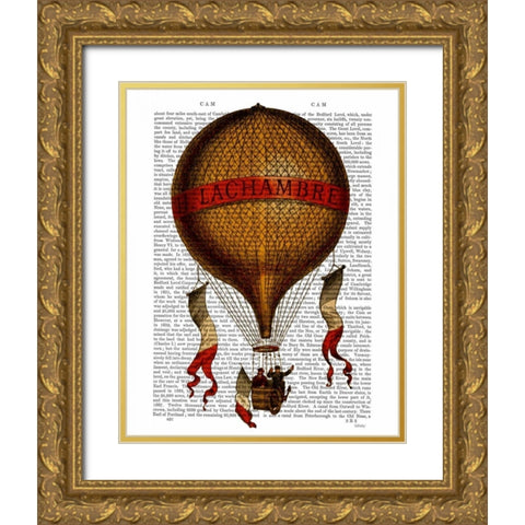 La Chambre Gold Ornate Wood Framed Art Print with Double Matting by Fab Funky