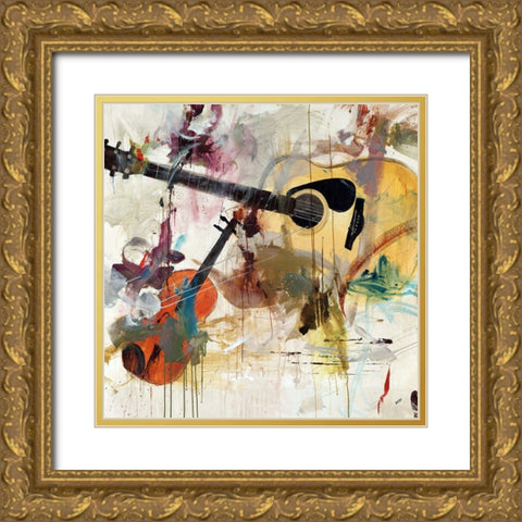 Fusion Gold Ornate Wood Framed Art Print with Double Matting by Rabo, Clayton