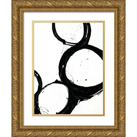 Somer Saults III Gold Ornate Wood Framed Art Print with Double Matting by Douglass, Farrell