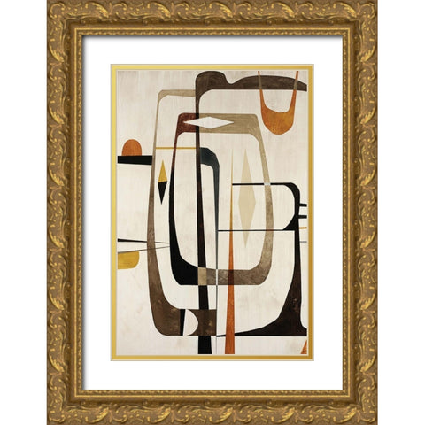 Strano Ma Vero II Gold Ornate Wood Framed Art Print with Double Matting by Wire, Tony