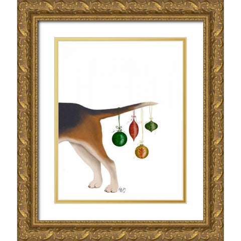 Bummer Gold Ornate Wood Framed Art Print with Double Matting by Fab Funky