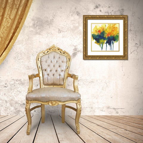 Signs of Fall I Gold Ornate Wood Framed Art Print with Double Matting by Combs, Joyce