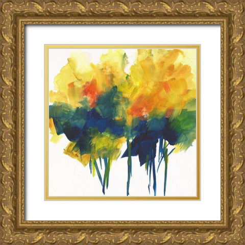 Signs of Fall I Gold Ornate Wood Framed Art Print with Double Matting by Combs, Joyce