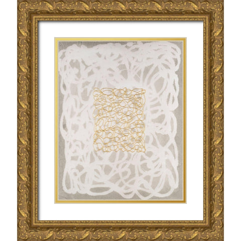 Golden Meringue I Gold Ornate Wood Framed Art Print with Double Matting by Lam, Vanna
