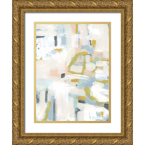 Interim II Gold Ornate Wood Framed Art Print with Double Matting by Vess, June Erica