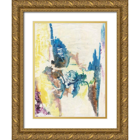 Jungle Magic I Gold Ornate Wood Framed Art Print with Double Matting by Combs, Joyce