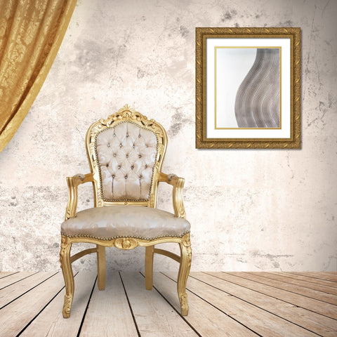 UA Slow Going I Gold Ornate Wood Framed Art Print with Double Matting by Lam, Vanna