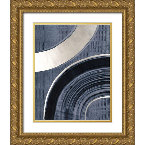 Micron I Gold Ornate Wood Framed Art Print with Double Matting by Lam, Vanna