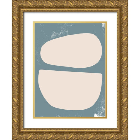 Sage and Sandstone I Gold Ornate Wood Framed Art Print with Double Matting by Green, Jacob