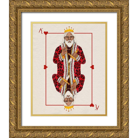 Royal Suits II Gold Ornate Wood Framed Art Print with Double Matting by Popp, Grace