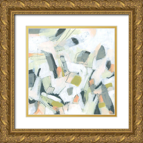 Scribble Prism II Gold Ornate Wood Framed Art Print with Double Matting by Vess, June Erica