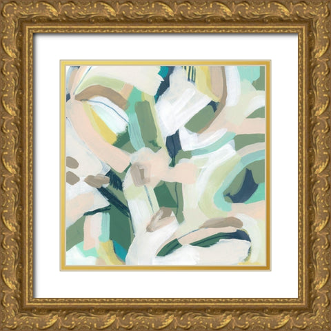 Verdant Matrix I Gold Ornate Wood Framed Art Print with Double Matting by Vess, June Erica